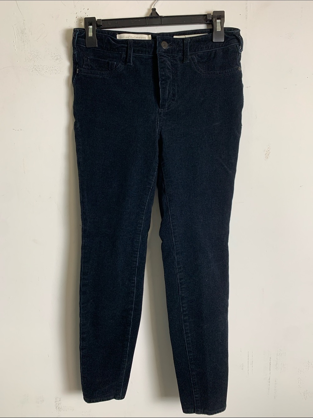 Pilcro and the Letterpress Skinny Corduroy Jeans in Navy